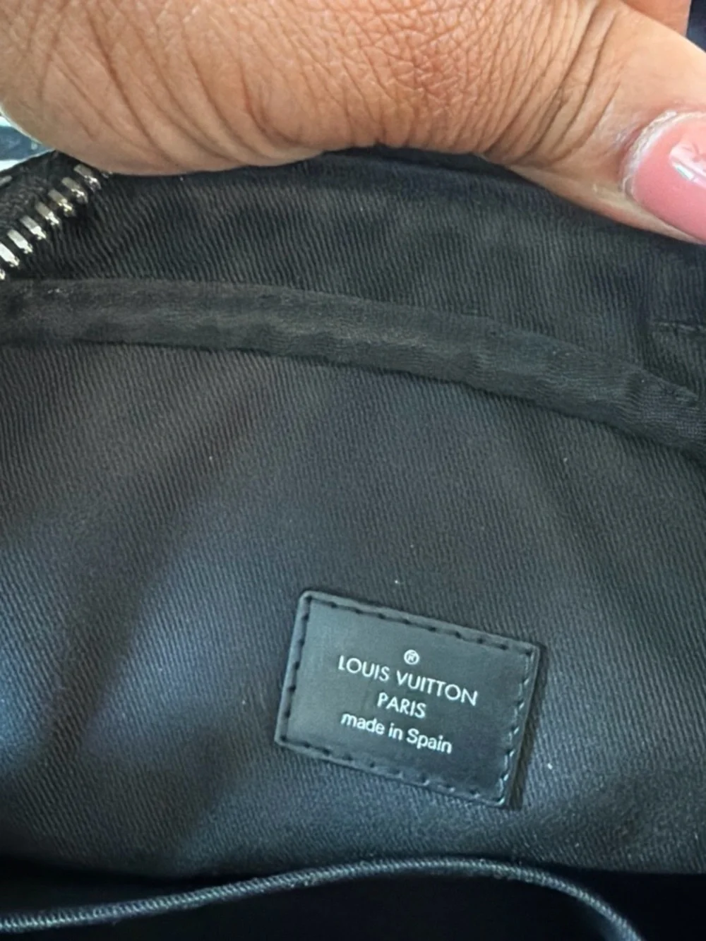 Louis Vuitton Black Checker Messenger Bag
